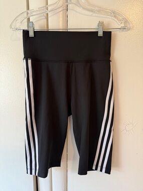 adidas Black shorts with White Side Stripes- NWT